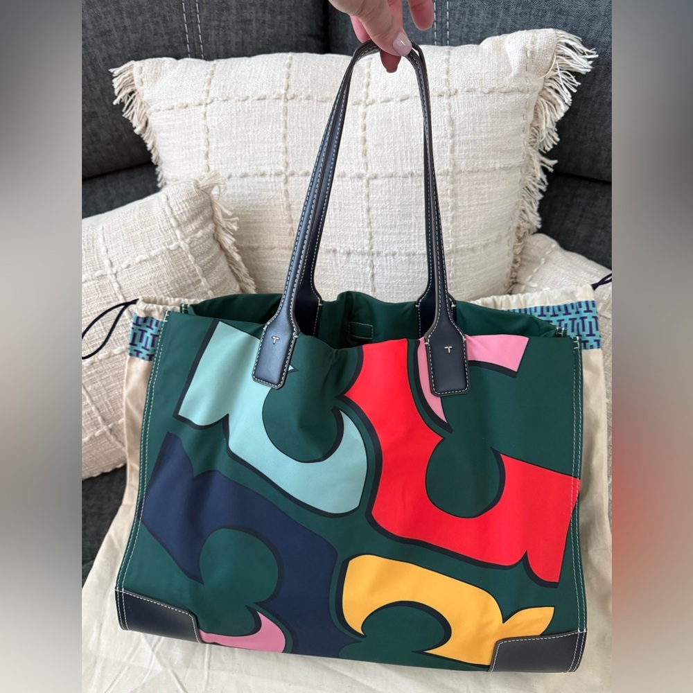 Tory Burch Ella Printed Tote Bag – Multicolor